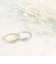 ダイヤモンド リング 0.1ct 3石  Pt900 プラチナ K18 イエローゴールド