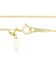 ゴールド チェーン ネックレス 18金 K18 ベネチアン 幅0.85mm 約3.07g 最長45cm 長さ調整可能