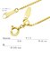 ゴールド チェーン ネックレス 18金 K18 ベネチアン 幅0.85mm 約3.07g 最長45cm 長さ調整可能