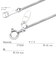 プラチナ チェーン ネックレス Pt850 オクトストロー 幅0.8mm 約4.78g 最長45cm 長さ調整可能