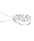 ネックレス レディース ダイヤモンド 0.2ct パヴェ ドロップ 雫 PT900 K18 18金 ゴールド