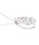 ネックレス レディース ダイヤモンド 0.2ct パヴェ ドロップ 雫 PT900 K18 18金 ゴールド