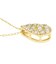ネックレス レディース ダイヤモンド 0.2ct パヴェ ドロップ 雫 PT900 K18 18金 ゴールド