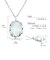 ネックレス レディース オパール 0.25ct PT900 プラチナ K18 18金 ゴールド