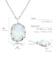 ネックレス レディース オパール 0.25ct PT900 プラチナ K18 18金 ゴールド