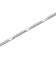 ネックレス チェーン フィガロ Pt850 プラチナ 線径0.6φ 幅2mm 長さ 45cm