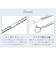 ネックレス チェーン フィガロ Pt850 プラチナ 線径0.6φ 幅2mm 長さ 45cm
