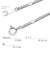 ネックレス チェーン フィガロ Pt850 プラチナ 線径0.6φ 幅2mm 長さ 45cm