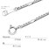 ネックレス チェーン フィガロ Pt850 プラチナ 線径0.6φ 幅2mm 長さ 45cm