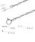 ネックレス チェーン スクリュー Pt850 プラチナ 線径0.33 幅 約 1.9mm 長さ 45cm