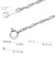 ネックレス チェーン スクリュー Pt850 プラチナ 線径0.33 幅 約 1.9mm 長さ 55cm