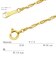 ネックレス チェーン スクリュー K18 ゴールド 線径0.33 幅 約 1.9mm 長さ 50cm
