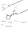 プラチナ チェーン ネックレス Pt850 ベネチアン 幅 0.85mm 約 3.3g 最長 45cm 長さ調整可能