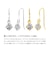 ダイヤモンド フックピアス 計0.2ct Hカラー程度・I1クラス ノーソート PT900 プラチナ イエローゴールド K18YG 18金