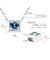 ブルートパーズ ホワイトトパーズ 0.3ct ネックレス PT900 18金 K18 ゴールド
