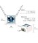 ブルートパーズ ホワイトトパーズ 0.3ct ネックレス PT900 18金 K18 ゴールド