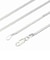 【選べる長さ40cm～60cm】シルバーチェーン 喜平 キヘイ 幅 2mm 長さ 40/45/50/55/60cm メンズ レディース scd60 誕生日 プレゼント シアーズ