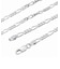 【選べる長さ40cm～60cm】シルバーチェーン フィガロ チェーン 2面カット 幅3.4mm 長さ 40/45/50/55/60cm メンズ レディース sfg100 プレゼント シアーズ