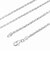 【選べる長さ40cm～60cm】シルバーチェーン カットフレンチロープ 幅 2.4mm 長さ 40 45 50 55 60cm メンズ レディース sfr50 プレゼント シアーズ