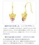 ピアス レディース K10 フックピアス 天然石 ロイヤルブルームーンストーン 蝶 ゴールド