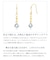 ピアス レディース K10 フックピアス 天然石 ムーンストーン スクエア ゴールド
