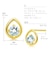 ピアス レディース K10 スタッドピアス 天然石 アクアマリン ゴールド