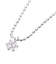 ダイヤモンド 0.1ct プラチナ ネックレス テディベア 付き