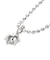 ダイヤモンド 0.1ct プラチナ ネックレス テディベア 付き