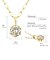 ネックレス 一粒 ダイヤモンドネックレス 0.1ct  シャンパンカラー K10