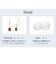 [シアーズ] ピアス レディース K10 天然石 フックピアス ドロップ しずく 10金