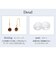 [シアーズ] ピアス レディース K10 天然石 フックピアス サークル 10金