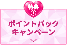特典① ポイントバックキャンペーン
