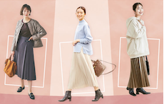 プリーツスカートの特徴と着こなしのコツは? 着やせもかなえる大人コーデ