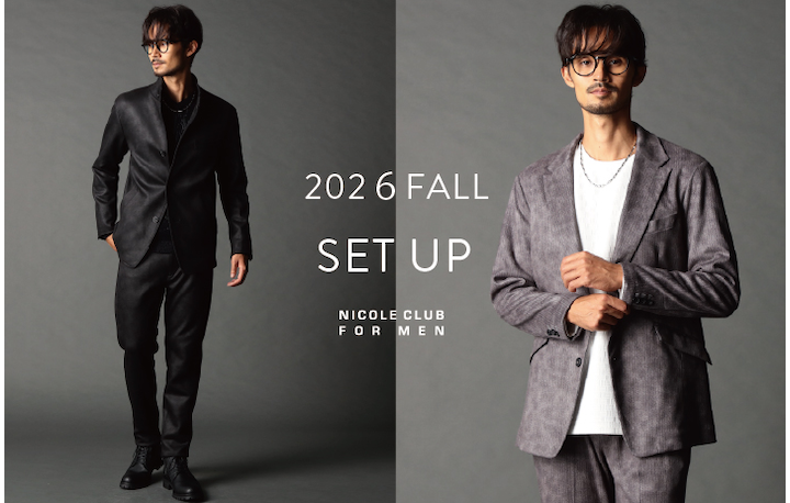 【NICOLE CLUB FOR MEN】2026 FALL SET UP
