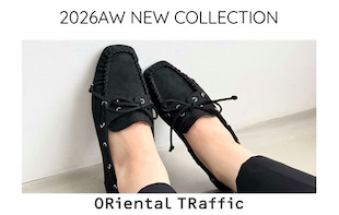 【ORiental TRaffic】レースアップスエードモカシン/62322