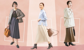 プリーツスカートの特徴と着こなしのコツは? 着やせもかなえる大人コーデ