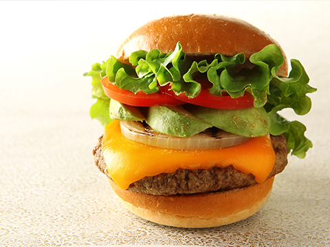 厚切りチェダーアボカドバーガー