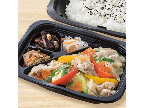 豚と野菜の塩麹炒め弁当