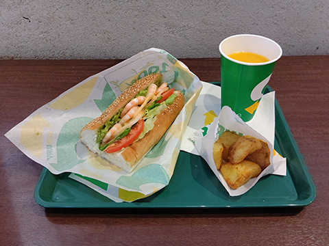えびアボカド　ポテトドリンクセット