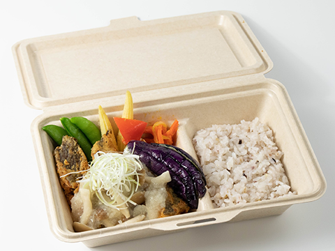 骨まで食べられる黄金カレイ塩麹みぞれあん弁当
