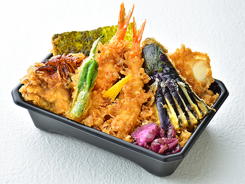 蔬菜天婦羅蓋飯便當