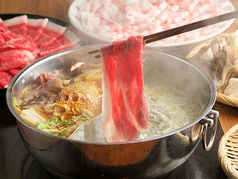 但馬屋的牛肉涮鍋和牛肉壽喜Tajimaya
