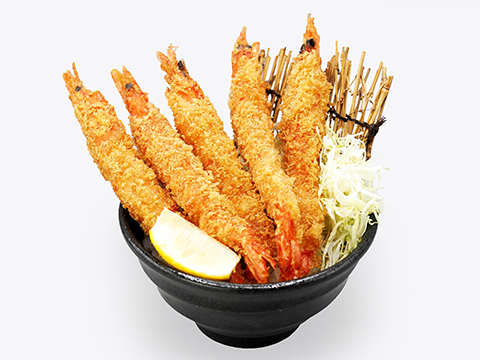 整只炸虾~盖饭