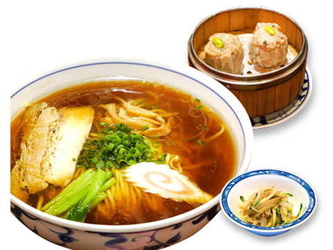 Soy sauce ramen set
