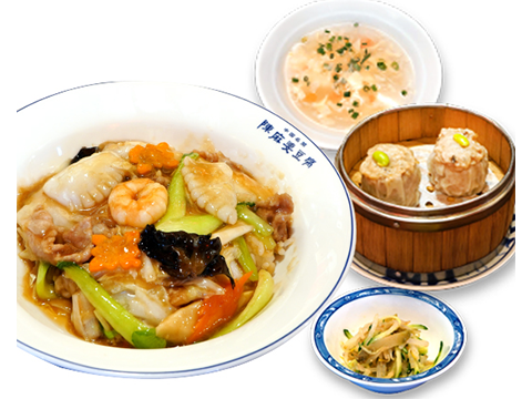 Gomoku Chinese rice bowl set