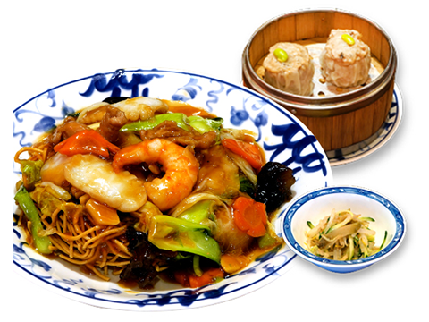 Gomoku hard fried noodles set