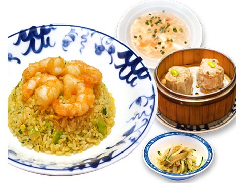 Shrimp fried rice set