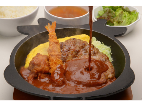 粗挽き ぎゅうばーぐ 大和亭