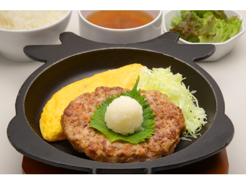 粗挽き ぎゅうばーぐ 大和亭