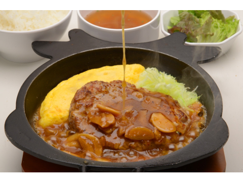 粗挽き ぎゅうばーぐ 大和亭